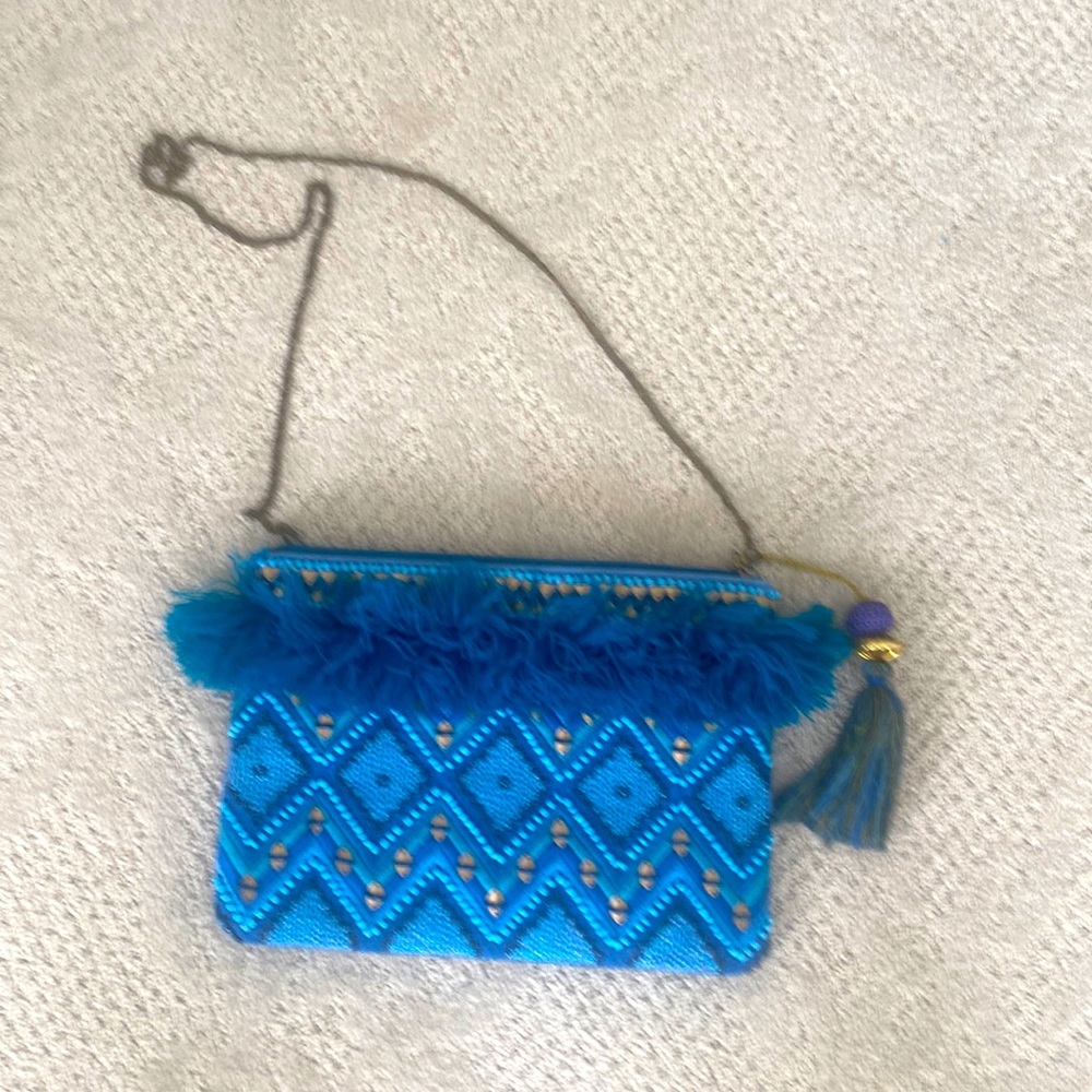 Cute fringed and beaded purse